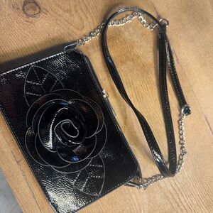 Elegant Black Floral Women's Bag